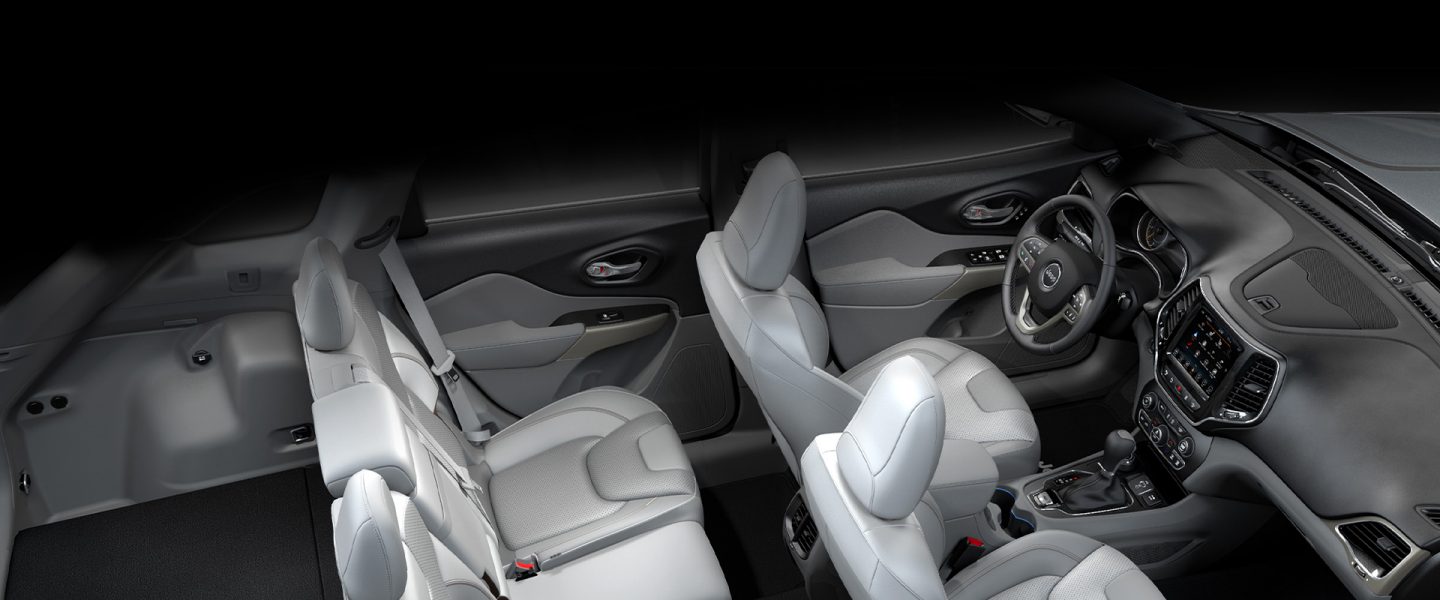 Available Nappa leather-trimmed seats on the 2020 Jeep Cherokee.